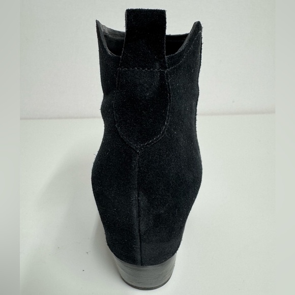 Sigerson Morrison Aerial Pointed Toe Black Leather Suede Boots Size  6.5 - Picture 6 of 12